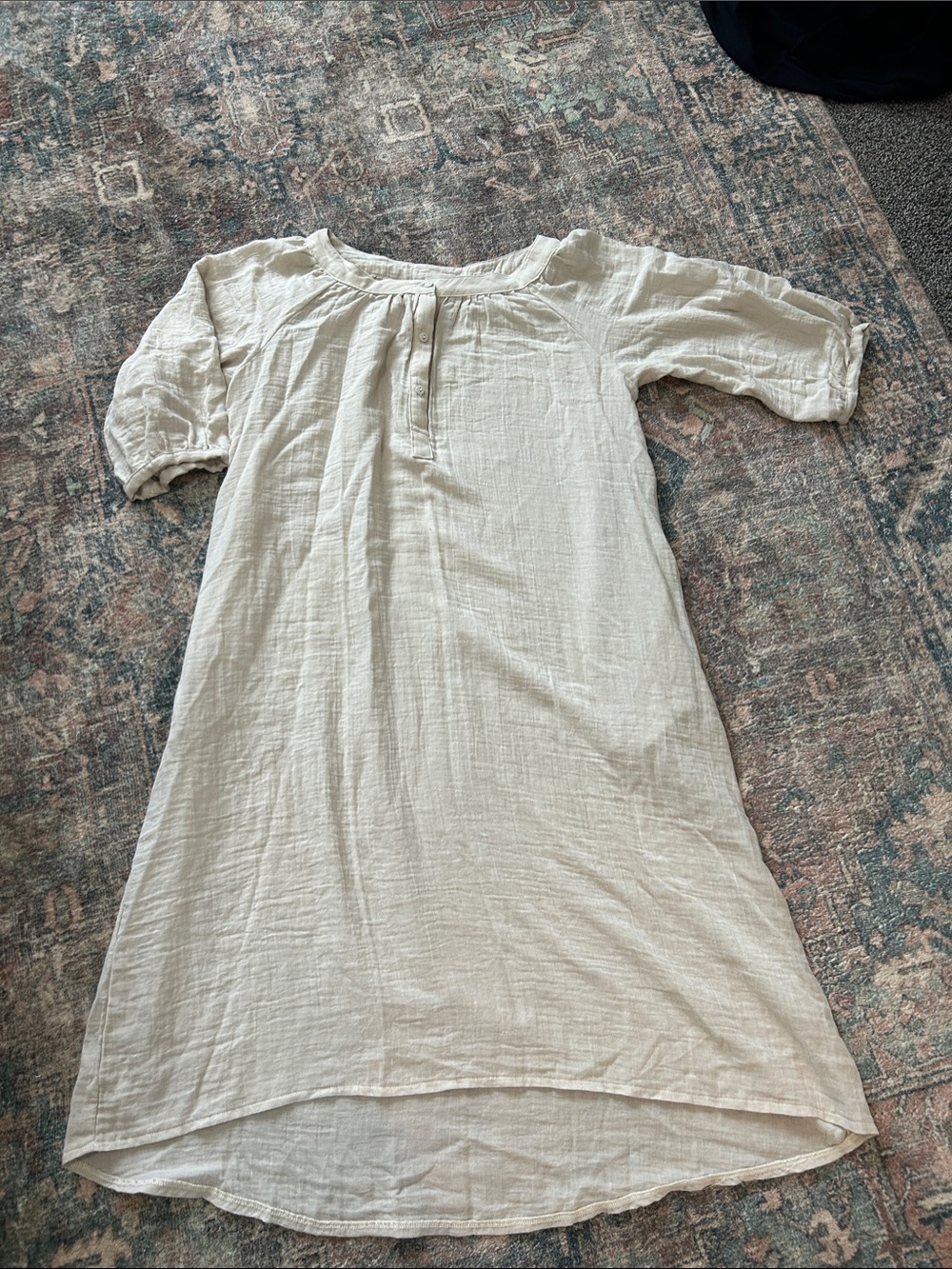 Parachute Cream Gauze Tunic Dress